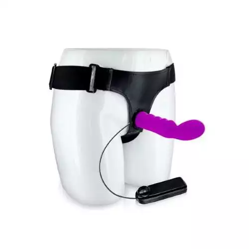 ULTRA HARNESS PRETTY PURPLE STRAP-ON 5".ΜΕ ΔΟΝΗΣΗ - Image 11
