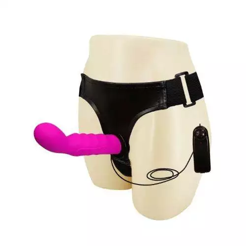 ULTRA HARNESS PRETTY PURPLE STRAP-ON 5".ΜΕ ΔΟΝΗΣΗ - Image 3