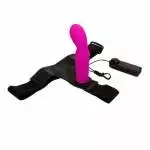 ULTRA HARNESS PRETTY PURPLE STRAP-ON 5".ΜΕ ΔΟΝΗΣΗ - Image 5