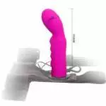 ULTRA HARNESS PRETTY PURPLE STRAP-ON 5".ΜΕ ΔΟΝΗΣΗ - Image 2