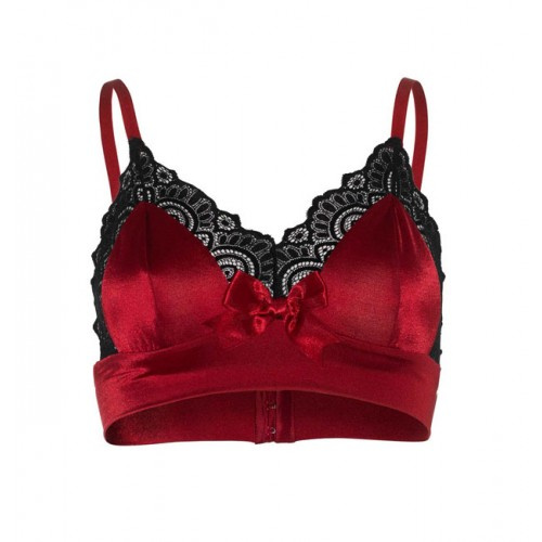 Leg Avenue Satin Bralette with Boyshort - Image 3