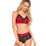 Leg Avenue Satin Bralette with Boyshort - Image 5