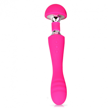 LUXELUV MAGIC WAND AND VAGINAL VIBRATOR PINK. Διπλός δονητής