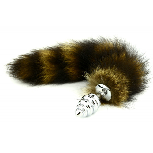 Screwed butt plug with tail medium size - Image 2