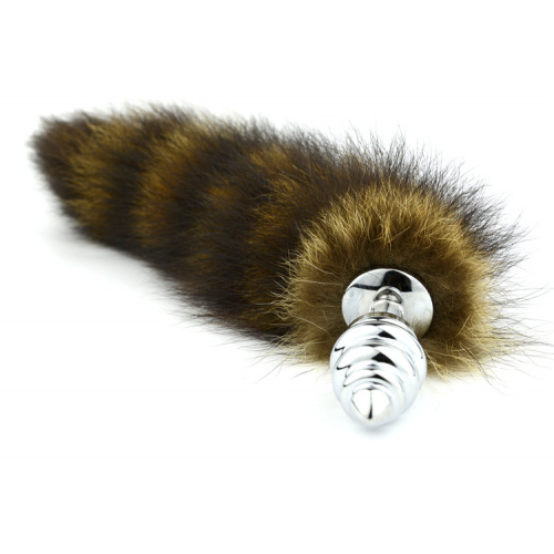 Screwed butt plug with tail medium size - Image 1