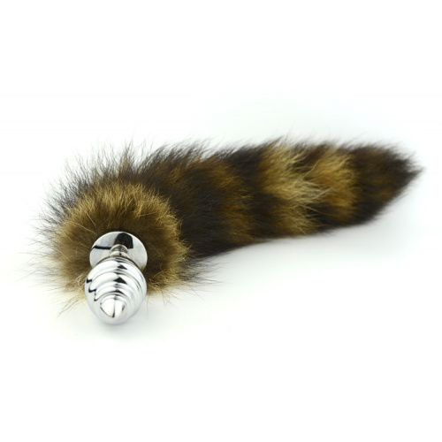 Screwed butt plug with tail medium size - Image 3