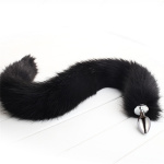 Metal butt plug with huge black tail - Image 4