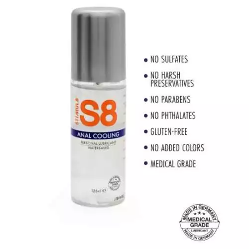 S8 Cooling WB Anal Lube 125ml - Image 1