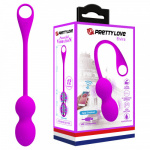 PRETTY LOVE ELVIRA PURPLE Επαναφορτιζόμενες κολπικές μπαλίτσες με λειτουργία μέσω application - Image 17