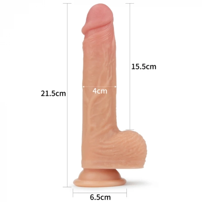 Nature Cock Dildo 8.5''Με Δόνηση,Κίνηση,Θερμαινόμενο Και Επαναφορτιζόμενο - Image 2