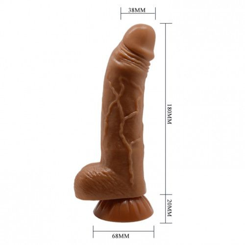 Dildo suction cup without circumcision Beautiful Angelo 18 cm - Image 5