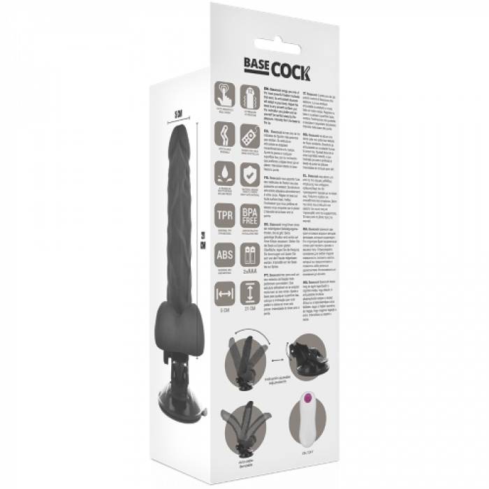 BASECOCK REALISTIC BENDABLE REMOTE CONTROL BLACK 21 CM - Image 7