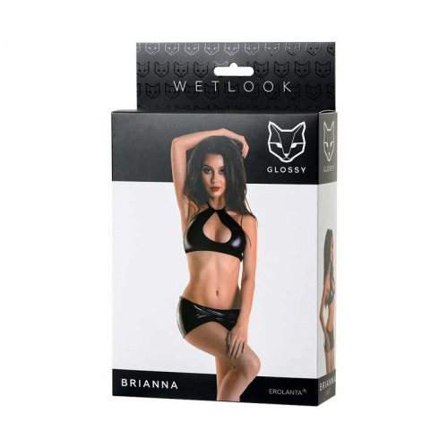 WETLOOK GLOSSY BRIANNA SET BLACK - Image 2