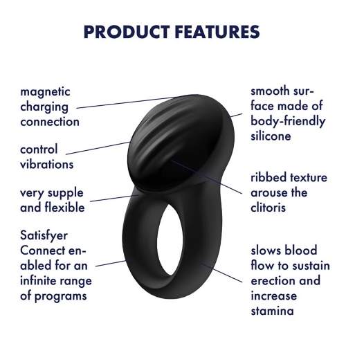 Satisfyer Signet Ring: δονούμενο δακτυλίδι πέους με Application-Bluetooth - Image 2
