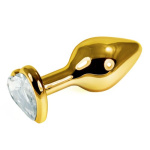 Metal Plug Gold With Diamond Heard M