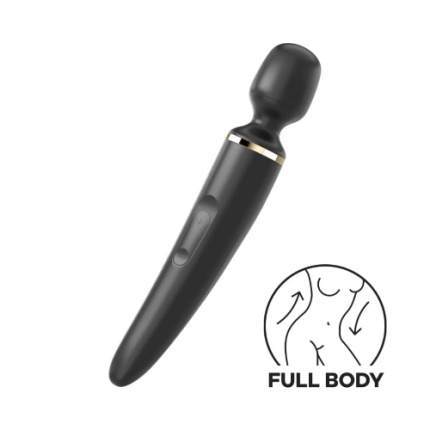 Satisfyer Wand-er Woman Μαύρο: XXL Ραβδί Μασάζ