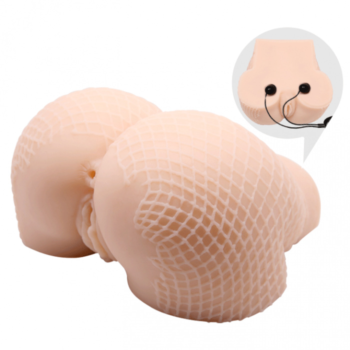 SILICONE MASTURBATOR OF VAGINAL AND ANUS WITH VIBRATION - Image 4