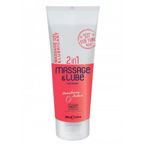 Massage & Glide Gel 2in1 Strawberry - Image 1