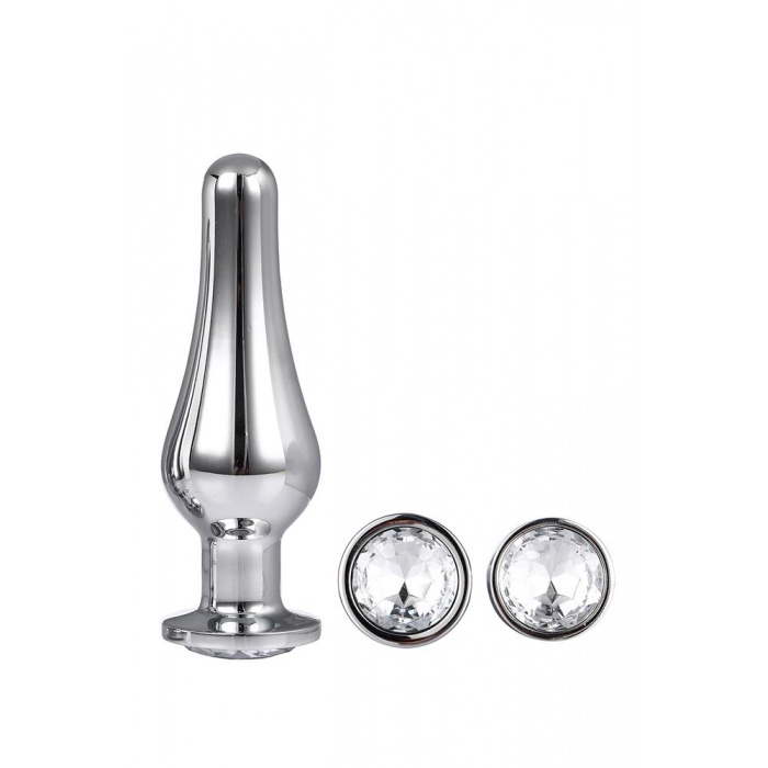 GLEAMING LOVE PLEASURE SET SILVER PLUG 3 SIZES - Image 4