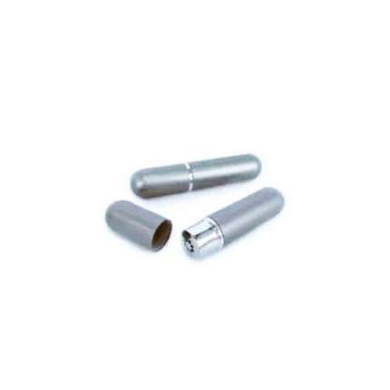 SILVER ALUMINUM POPPER INHALER