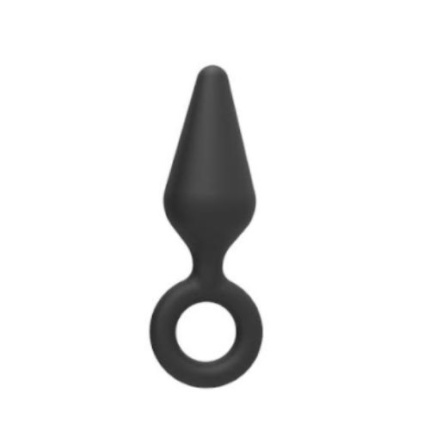 Small Silicone Anal Wedge With Long Handle
