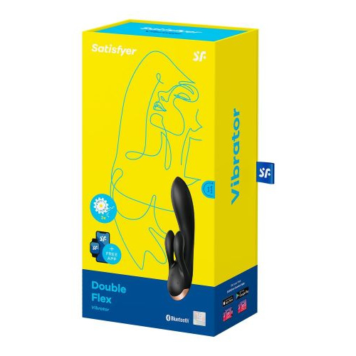 Satisfyer Δονητής Double Flex με App εφαρμογή – Black - Image 10