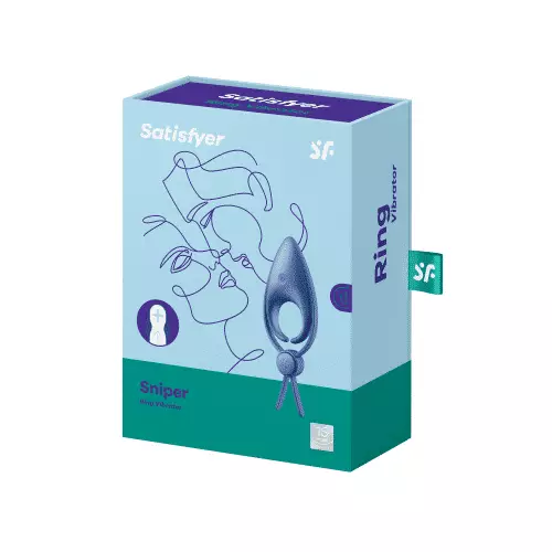 SATISFYER SNIPER RING VIBRATOR BLUE - Image 2