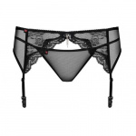 Obsessive Charms Garter Belt with Thong Black - Image 3