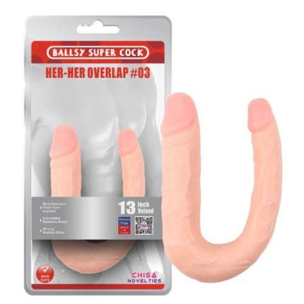 DOUBLE DILDO HER-HER OVERLAP N3 FLESH
