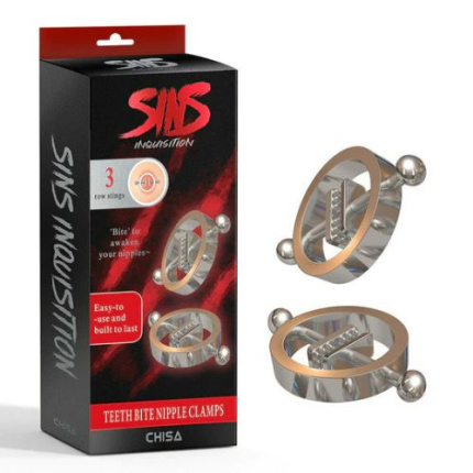 Breast Clamps - Sins Inquisition - Teeth Bite Nipple Clamps