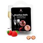 2 BRAZILIAN OIL BALLS STRAWBERRY AND CHAMPAGNE AROMA