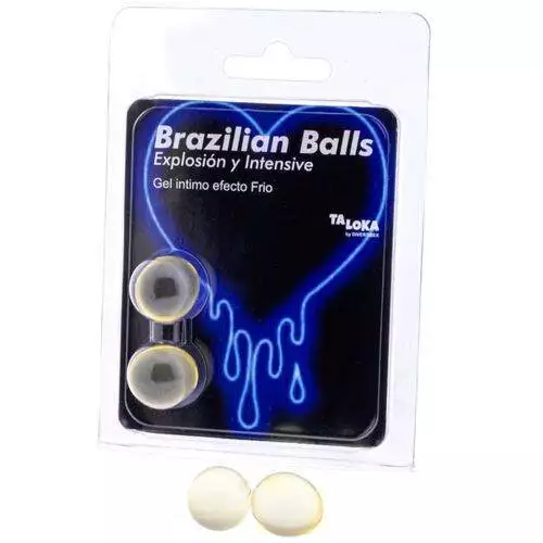 TALOKA - 2 BRAZILIAN BALLS COLD & VIBRATION EFFECT EXCITING GEL - Image 1