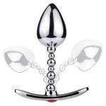 BENDABLE ONE BALL METAL BUTT PLUG MEDIUM