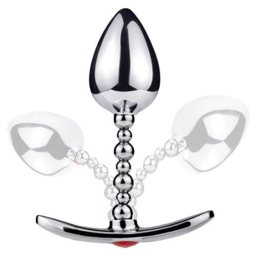 BENDABLE ONE BALL METAL BUTT PLUG MEDIUM - Image 1