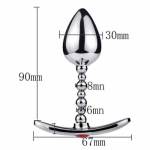 BENDABLE ONE BALL METAL BUTT PLUG MEDIUM - Image 6