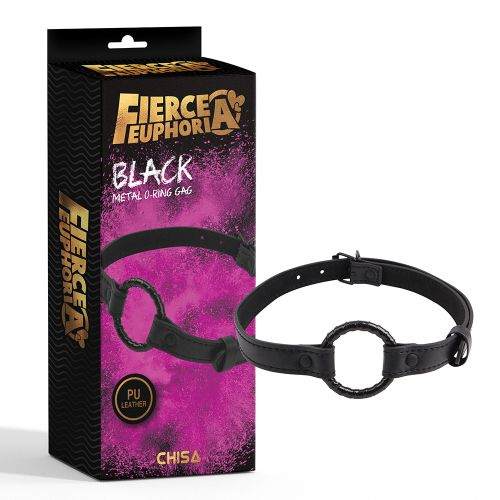 Black Metal O-ring Gag - Image 1