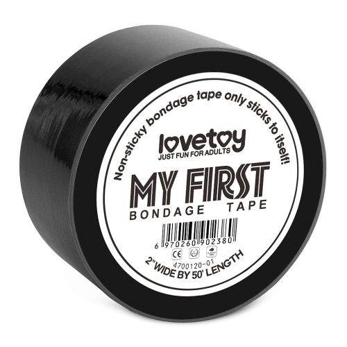 My First Non Sticky Bondage Tape BLACK - Image 1