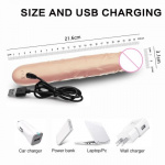 TERRY 10 MODE FLESH G SPOT SILICONE DILDO VIBRATOR - Image 6