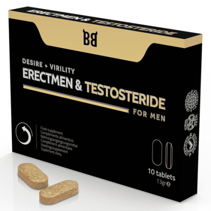 BLACKBULL BY SPARTAN - ERECTMEN & TESTOSTERIDE POWER AND TESTOSTERONE FOR MEN 10 CAPSULAS