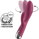 SATISFYER SPINNING RABBIT 1 RED WITH CIRCULAR MOVEMENT - Image 2