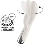 SATISFYER SPINNING RABBIT 1 BEIGE WITH CIRCULAR MOVEMENT(ΜΕ ΚΥΚΛΙΚΗ ΚΙΝΗΣΗ) - Image 2